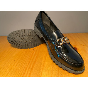 Men Glossy Tassel Brogue Leather Shoes Loafers Slip-ons Formal Corporate Black