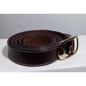 Brown Gold Buckle Belt