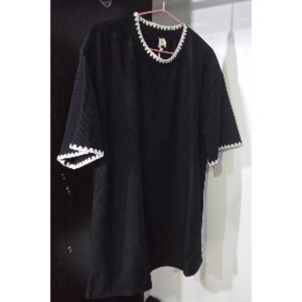 Textured Sweatshirt Short Sleeve