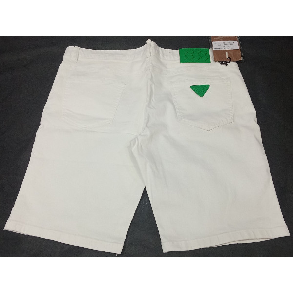 Solid Comfort Fit Denim Shorts Size 40