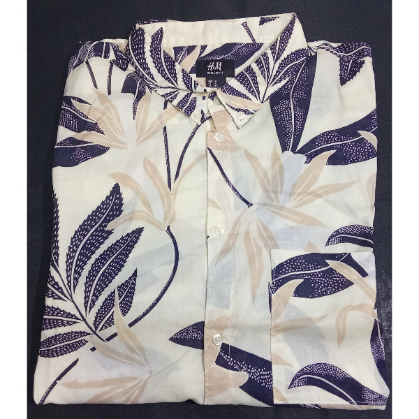 Mens Floral Print Button Down Reguar Fit