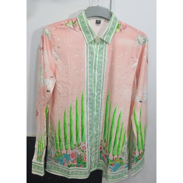 Casablanca  Printed Silk-Twill Shirt