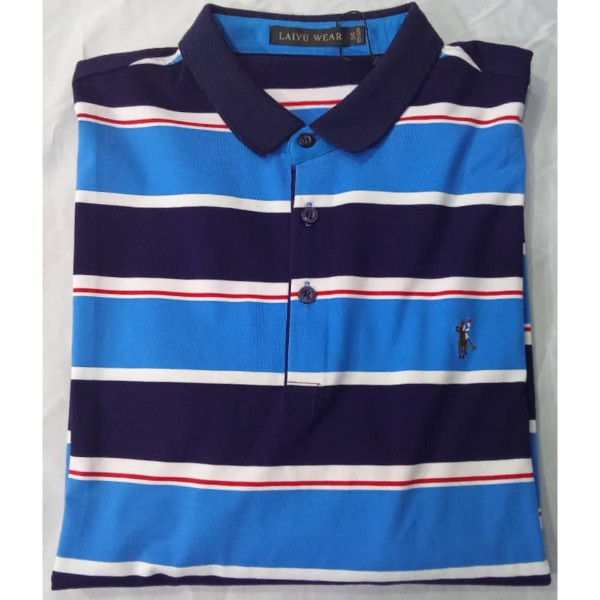 Mens Long Sleeve Collar Polo Shirt 2XL