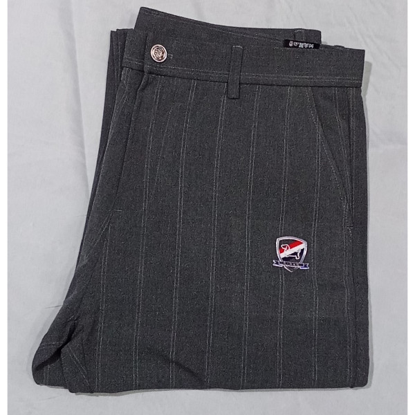 Striped Gold Button Plain Trousers Size 38