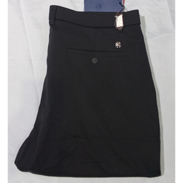 Leather Button Plain Trouser