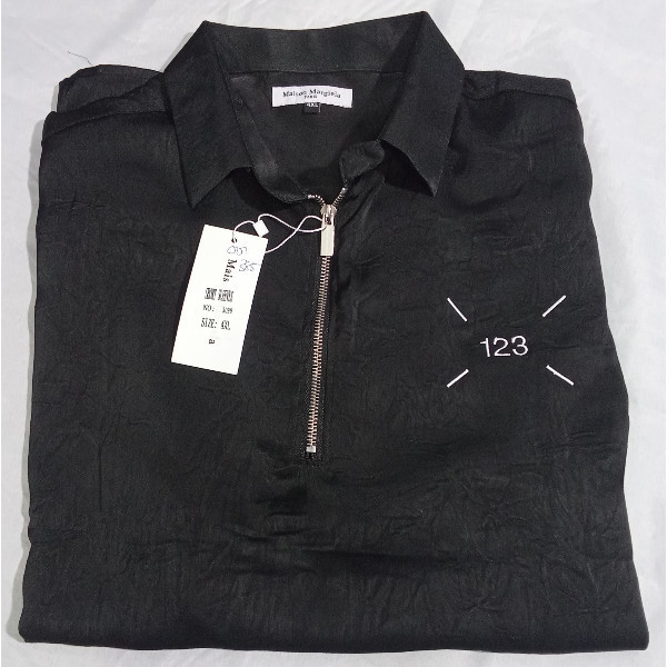 DNA Contrast Zipped Linen Short Sleeve