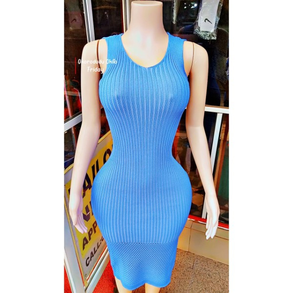 Ladies Ribbed Gown