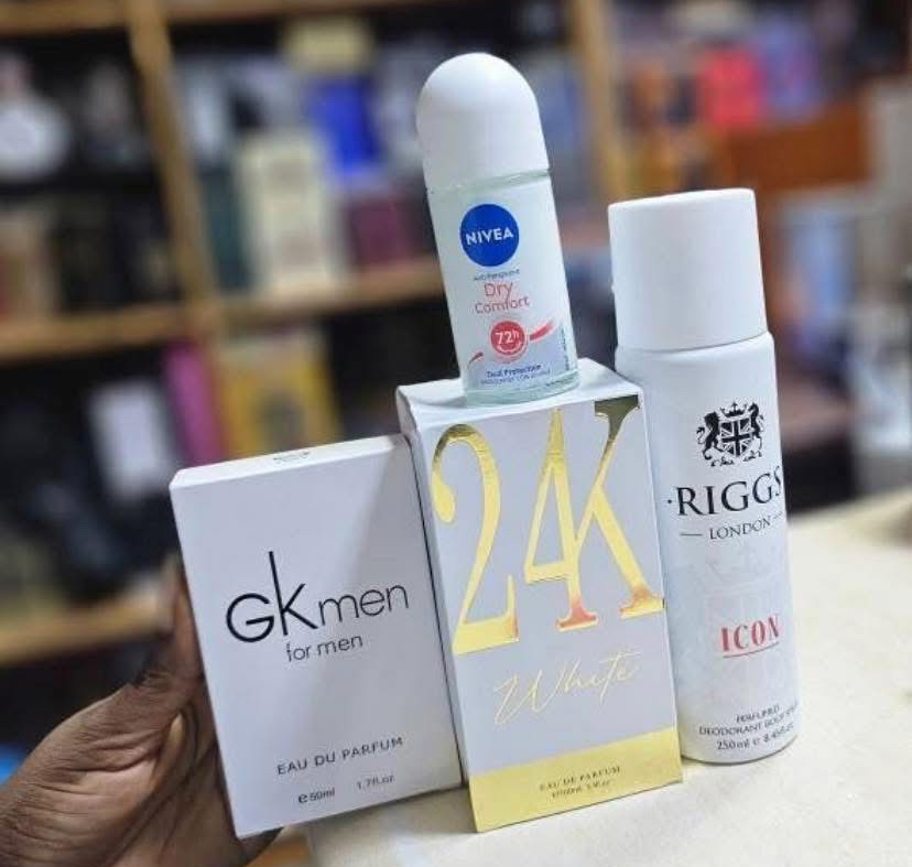 Nivea Roll On, RIGGS perfume And 24k Perfume