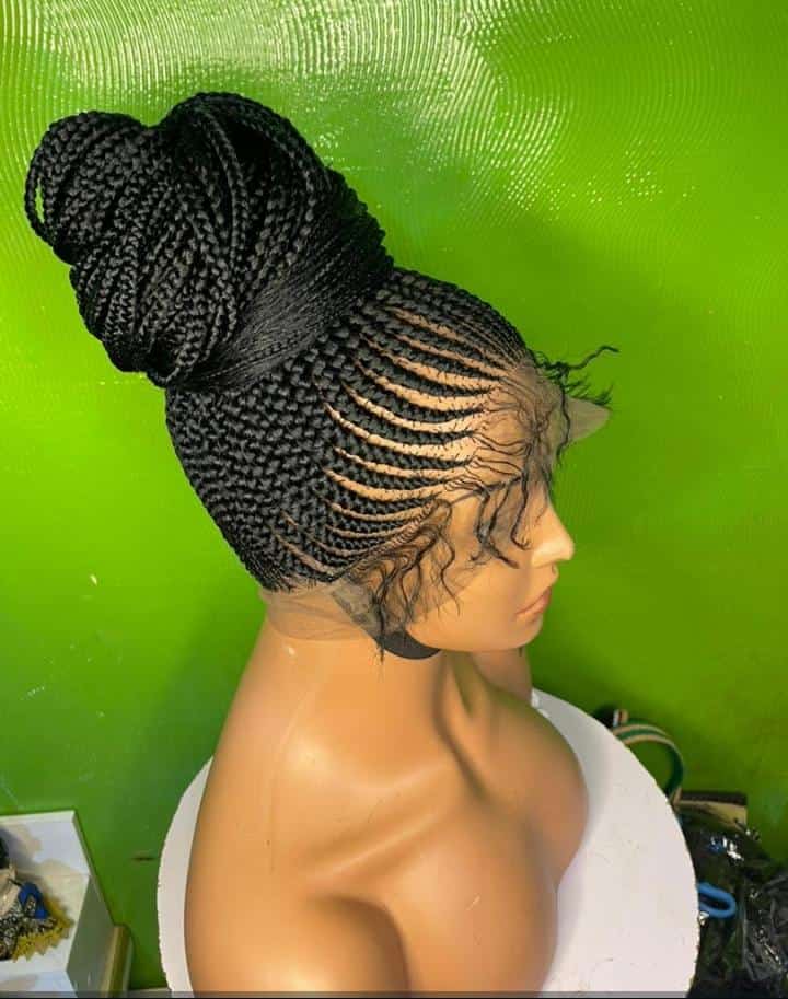 Braided Wig With Attachment.