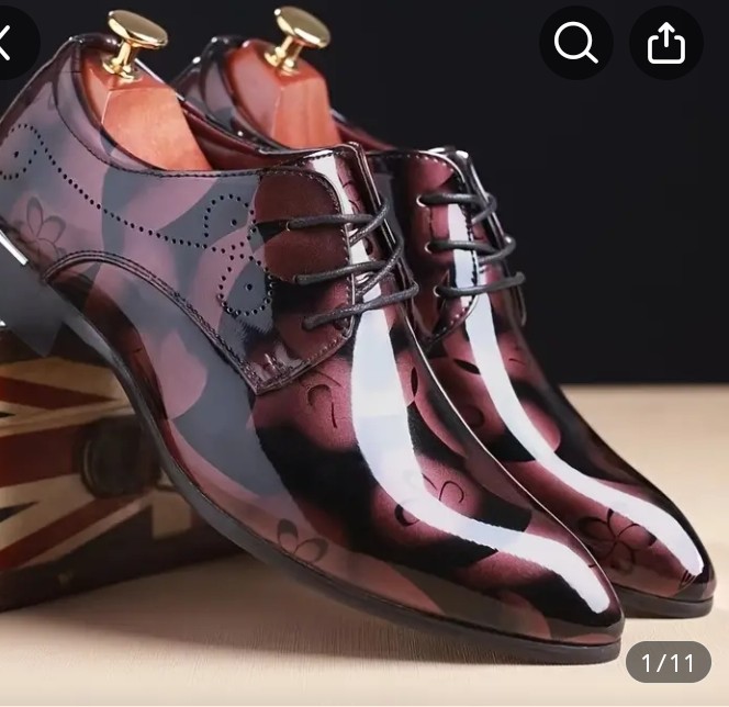 Formal Oxford Shoes With Crystal Print