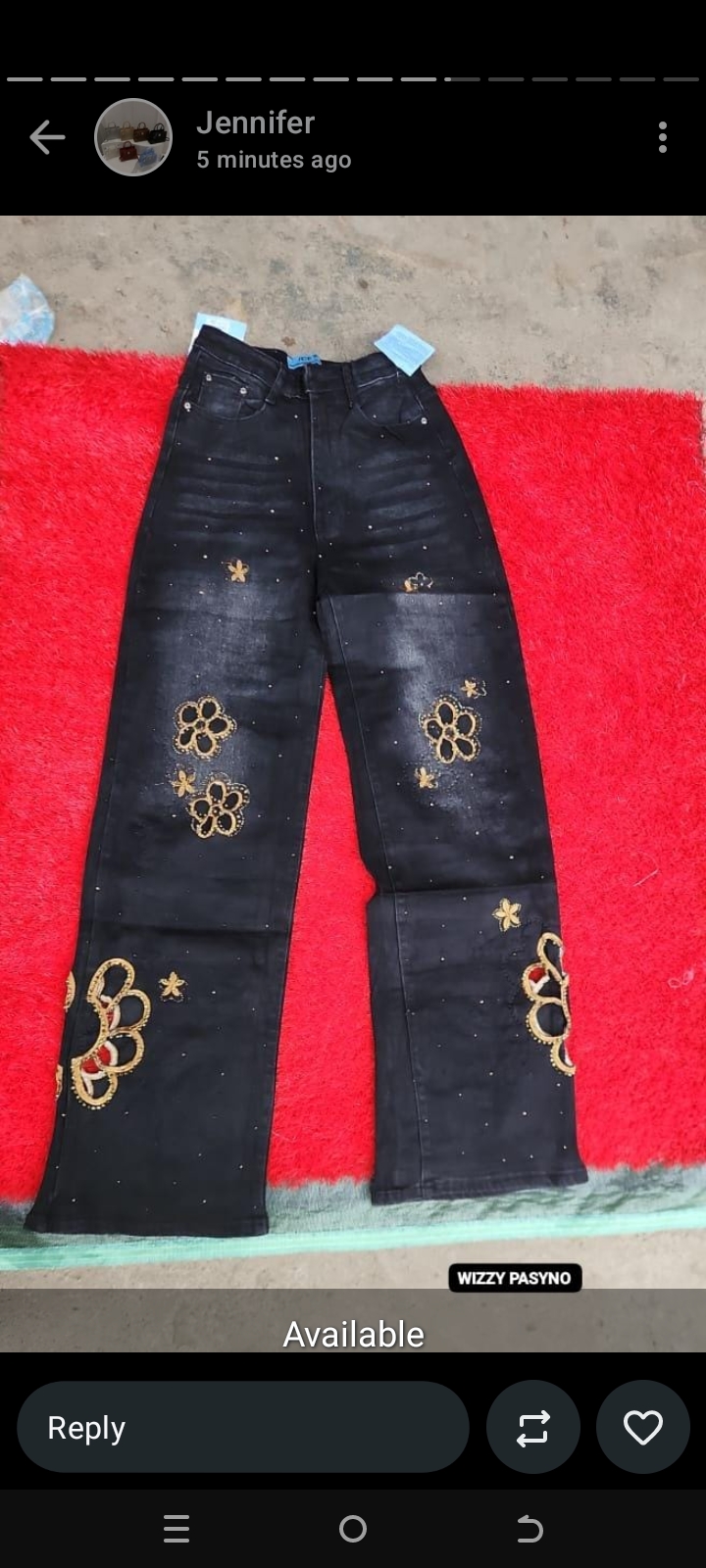 Ladies Designed Jean Trouser